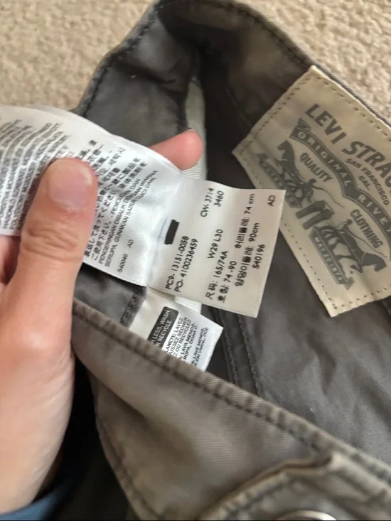 Levi’s Women’s Casual Straight-Leg Pants - Gray size 29 - Picture 2 of 7